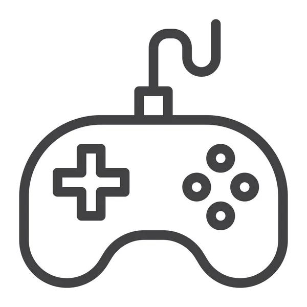 Controlador Juego Joystick Icono Estilo Esquema — Archivo Imágenes Vectoriales