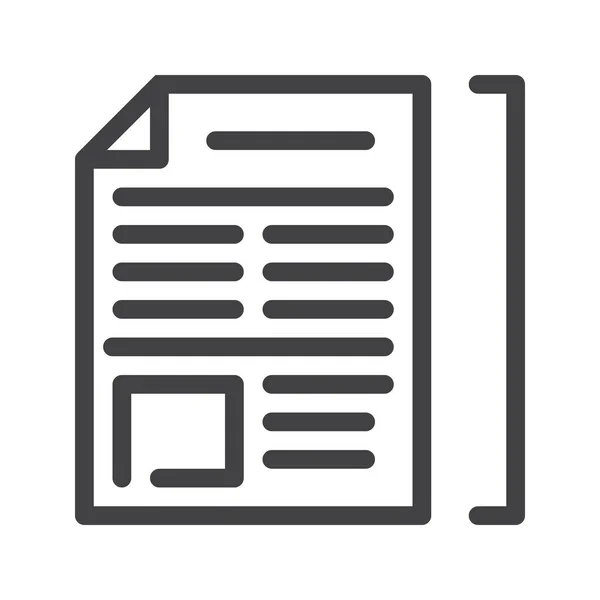 Article Document Paper Icon — Stockový vektor