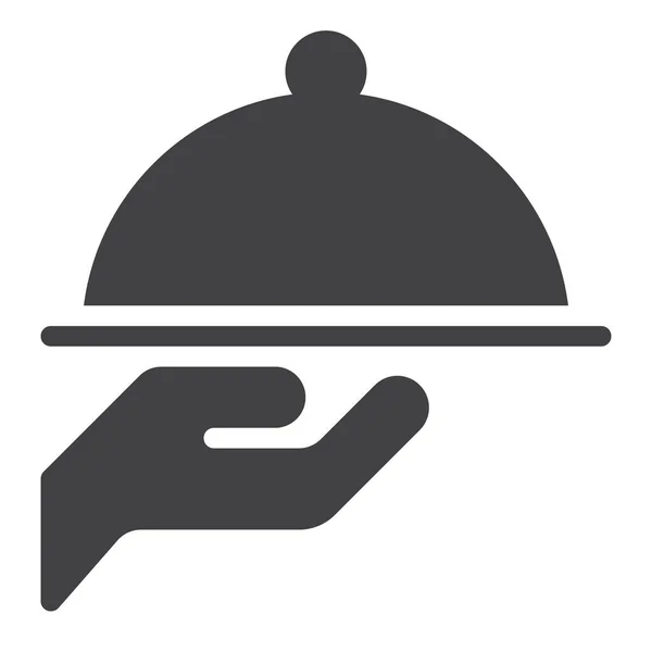 Cloche Tray Waiter Icon — Image vectorielle