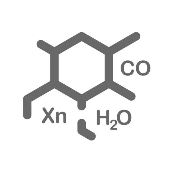 Ikona Chemie Atomu Kategorii Věda Výzkum — Stockový vektor