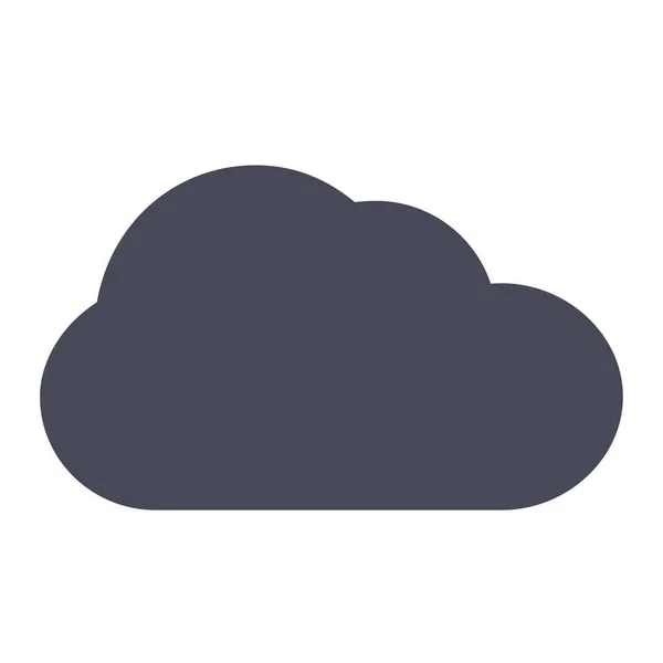 Cloud Clouds Cloudy Icon Solid Style — Stock Vector