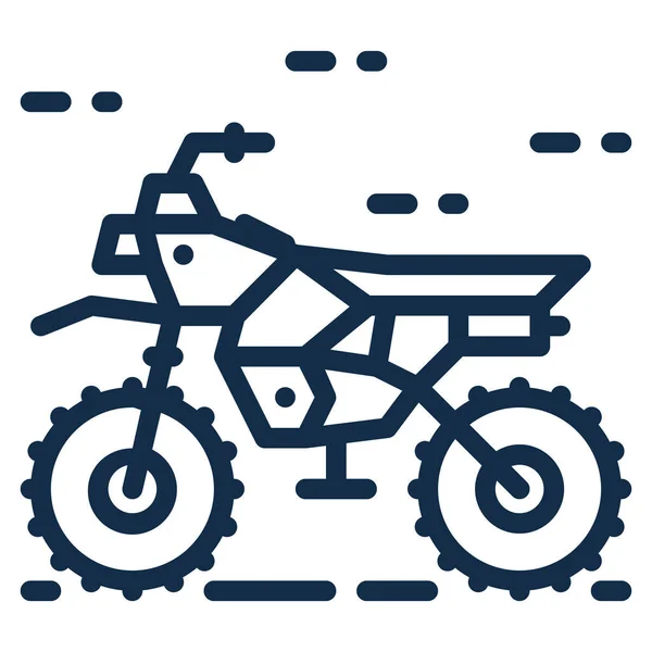 Иконка Мотоцикла Стиле Outline — стоковый вектор