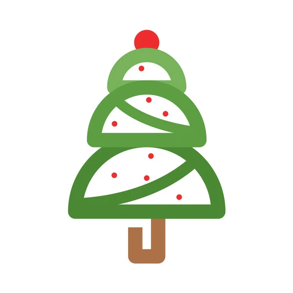 Γιορτάζουν Χριστούγεννα Εικονίδιο Mastree Στυλ Περίγραμμα — Διανυσματικό Αρχείο