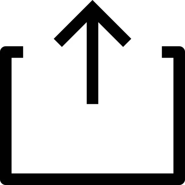操作箭头输出图标在轮廓样式 — 图库矢量图片