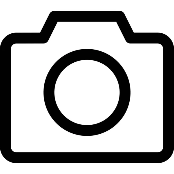 Icono Foto Control Cámara Estilo Esquema — Archivo Imágenes Vectoriales