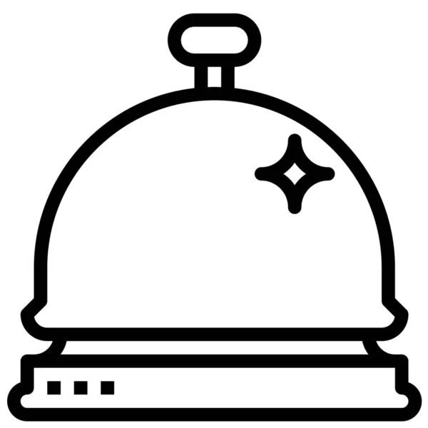 Cafe Food Order Icon Umriss Stil — Stockvektor