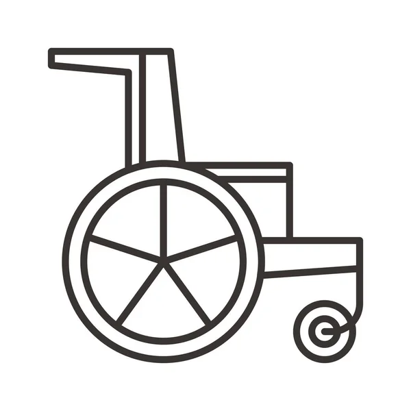 以轮廓样式显示的残疾残疾障碍图标 — 图库矢量图片