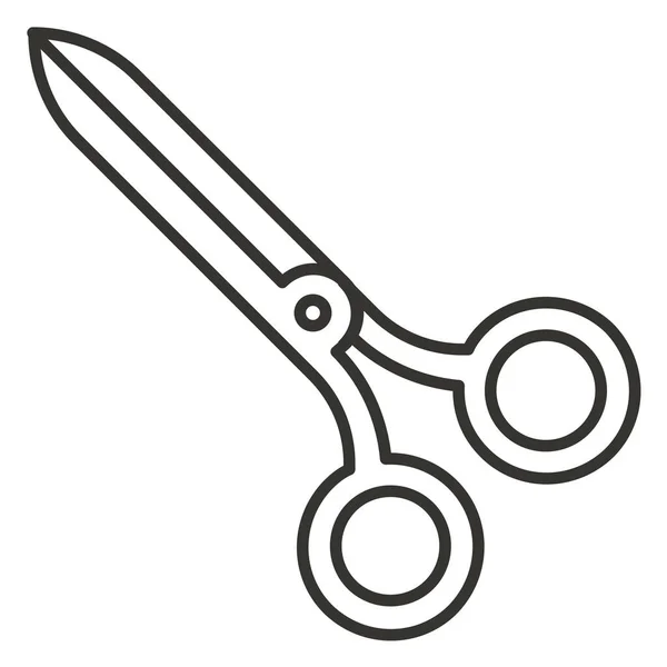 Cut Cutting Scissor Icon Outline Style — Stock Vector