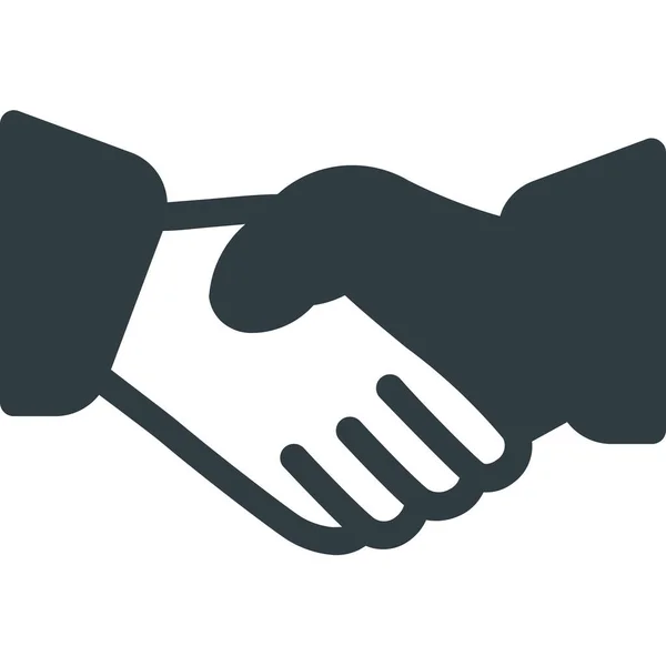 Agreement Business Deal Icon Solid Style — Stock Vector