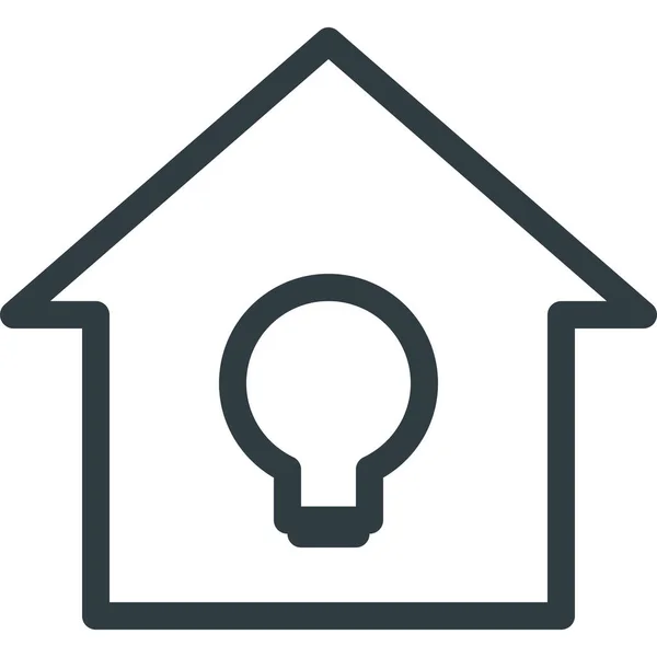 Home Smart Outline Symbol Outline Stil — Stockvektor