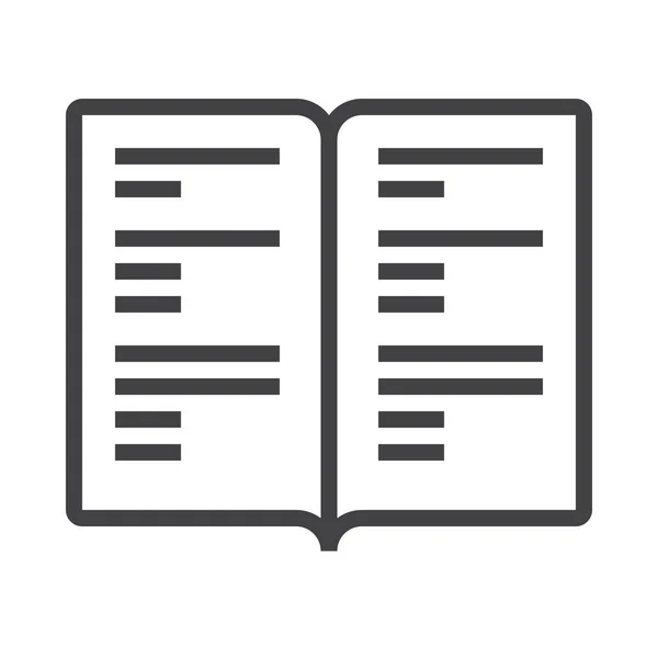 Libro Documento Educación Icono Categoría Mixta — Vector de stock