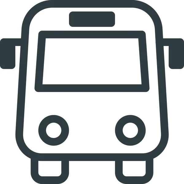 Bus Station Transport Icon Outline Style — Stock Vector