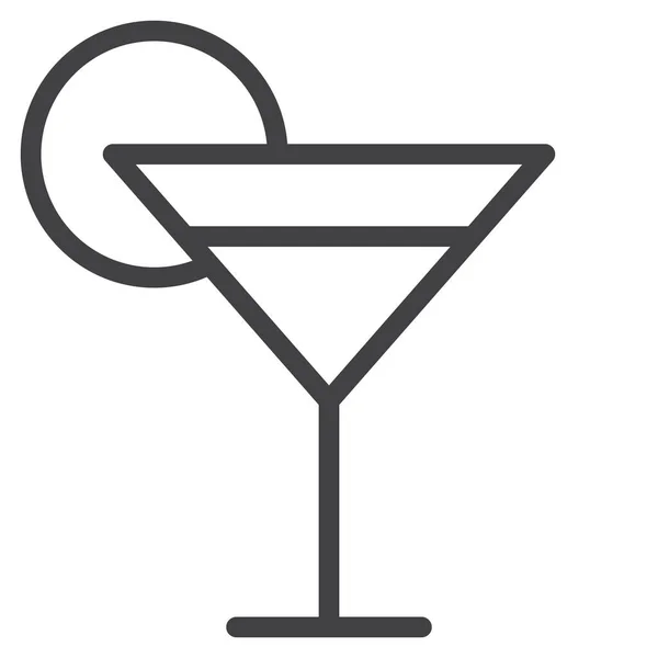 Bargetränk Cocktail Ikone Der Kategorie Essen Getränke — Stockvektor