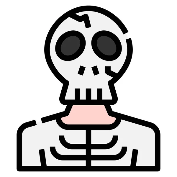 Avatar Bones Carácter Icono — Vector de stock