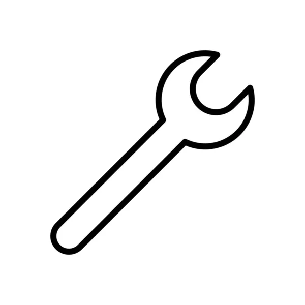 Symbol Für Die Reparatureinstellungen Umrissstil — Stockvektor