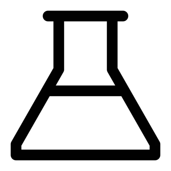 Ikona Badania Chemii Chemicznej Zarysie — Wektor stockowy