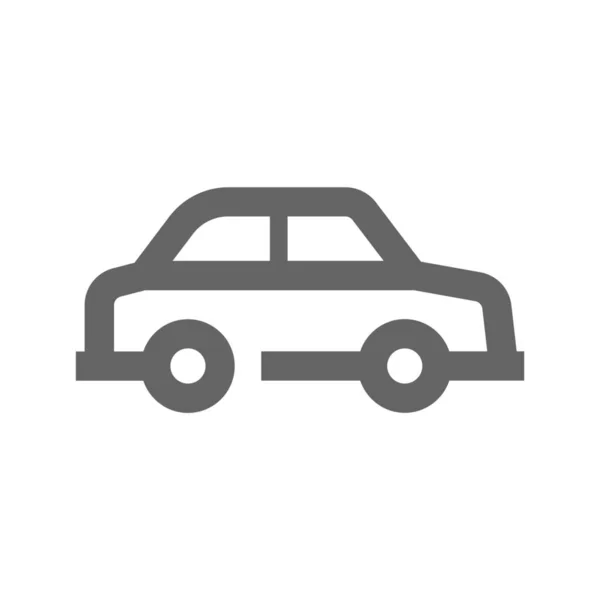 Иконка Автомобиля Стиле Outline — стоковый вектор