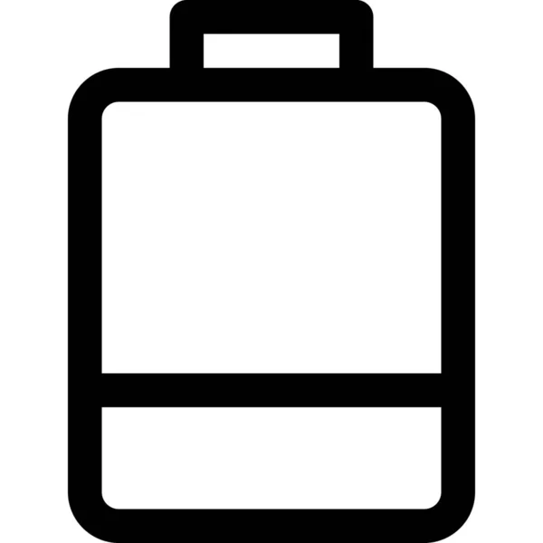 Battery Mobile Phone Icon Outline Style — 图库矢量图片