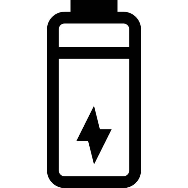 Batterij Opladen Apparaten Pictogram Outline Stijl — Stockvector