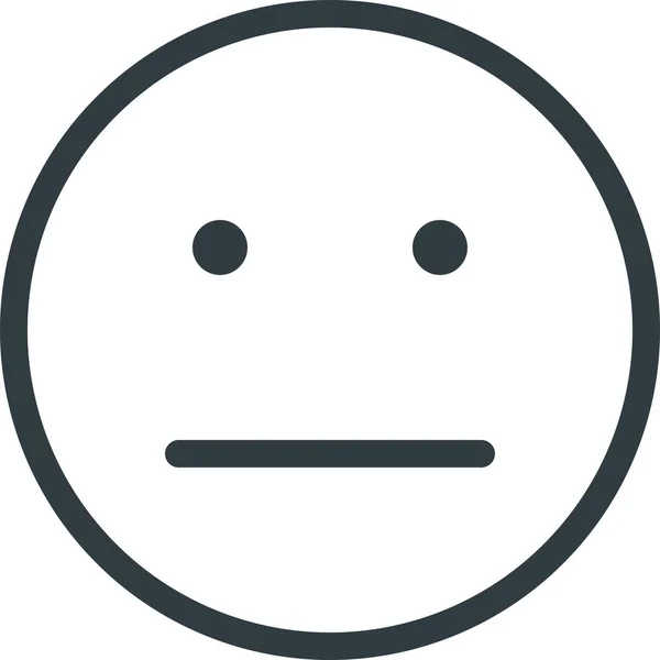 Emoji Ілюструє Піктограму Емоційок Стилі Контур — стоковий вектор