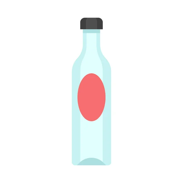 Drank Fles Drank Pictogram Platte Stijl — Stockvector