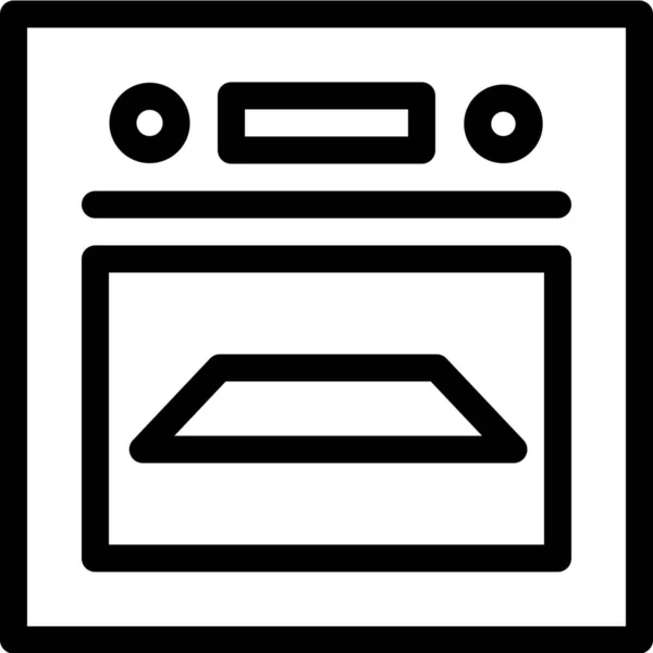 Appliances Cooking Kitchen Icon Outline Style — Stock Vector