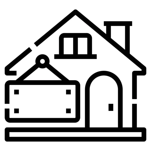 Immeuble Immobilier Icône Immobilière — Image vectorielle