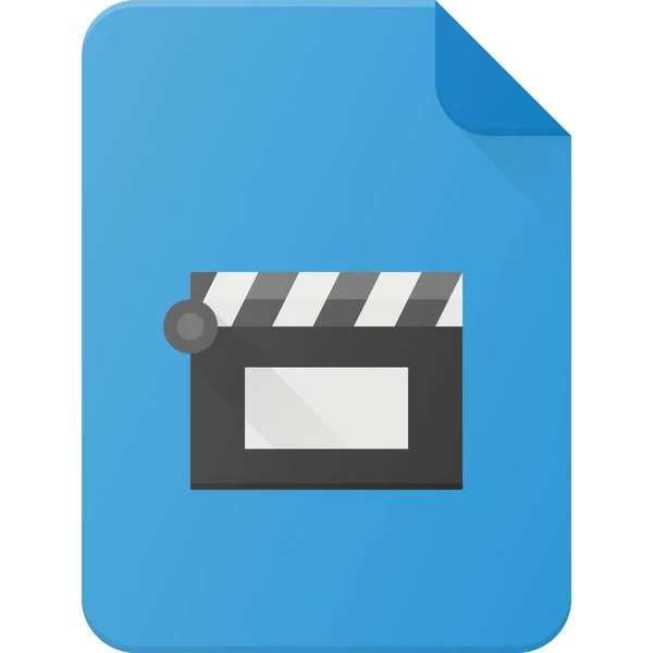 Clip Documento Icono Archivo Estilo Plano — Vector de stock