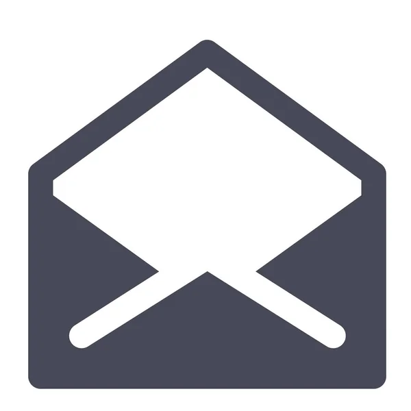 Email Enveloppe Lettre Icône Style Solide — Image vectorielle