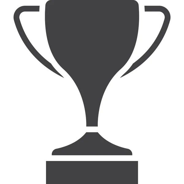 Award Cup Prize Icon Solid Style — Stock Vector