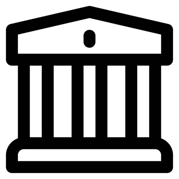 Ikona Bankovního Financování Podnikání Stylu Osnovy — Stockový vektor