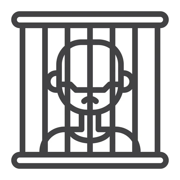 Arrest Jail Person Icon — Stock Vector