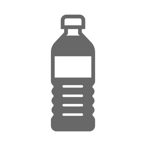 Bebida Botella Bebida Icono Estilo Sólido — Vector de stock