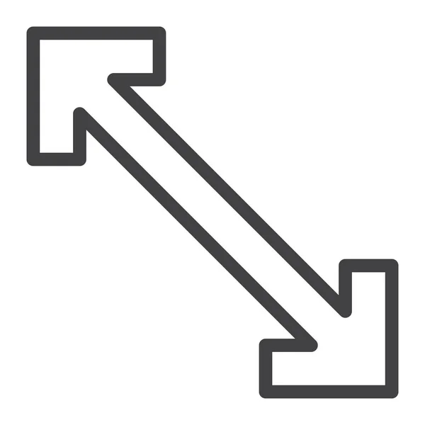 Pfeil Diagonal Richtung Symbol Pfeile Kategorie — Stockvektor