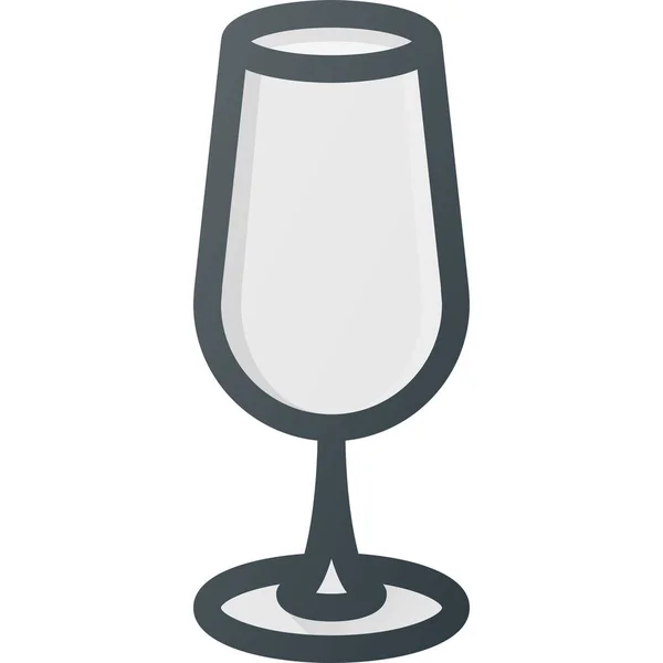 Celebrate Champagne Drink Icon Filled Outline Style — Stock Vector