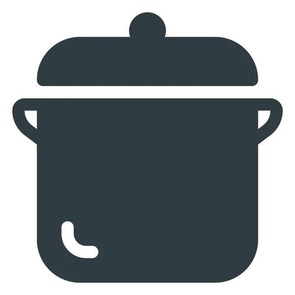 Cozinhar Ícone Cozinha Alimentos Estilo Sólido —  Vetores de Stock