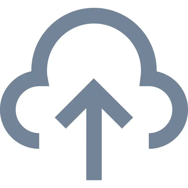Ícone Upload Computação Nuvem Rede Estilo Outline — Vetor de Stock