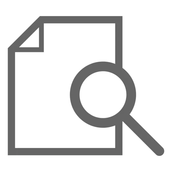 Ikona Informací Datového Dokumentu Stylu Osnovy — Stockový vektor