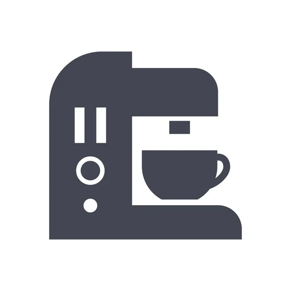 Beverage Breakfast Coffee Icon Solid Style — Stock Vector