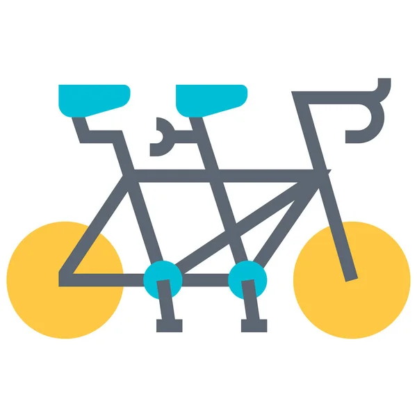 Bisiklet Bisikleti Simgesi — Stok Vektör