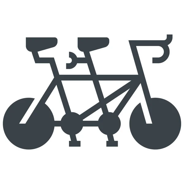 Bicycle Bicycling Bike Icon — Stock Vector