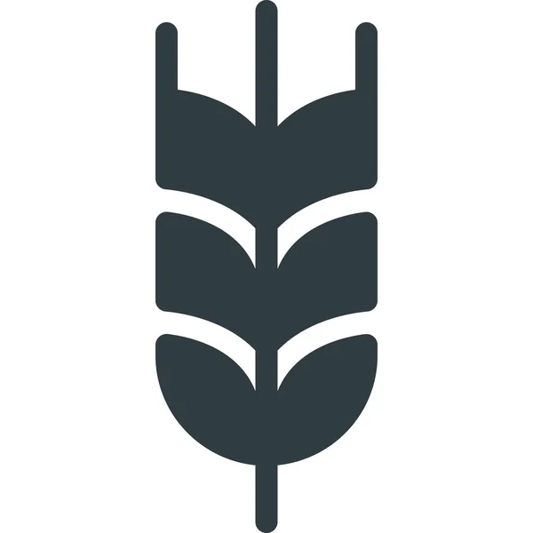 Diät Getreide Weizen Symbol Solidem Stil — Stockvektor
