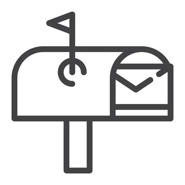 Caja Sobre Icono Correo Categoría Infraestructura — Archivo Imágenes Vectoriales