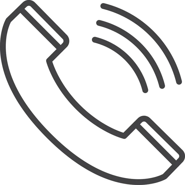 Icono Del Teléfono Del Auricular Llamada Categoría Medios Comunicación — Archivo Imágenes Vectoriales