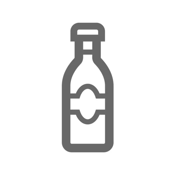 Beverage Bottle Container Icon Outline Style — Stock Vector