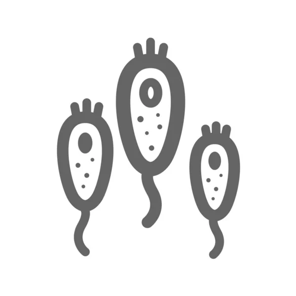 Ícone Química Biologia Atômica Categoria Ciência Pesquisa — Vetor de Stock