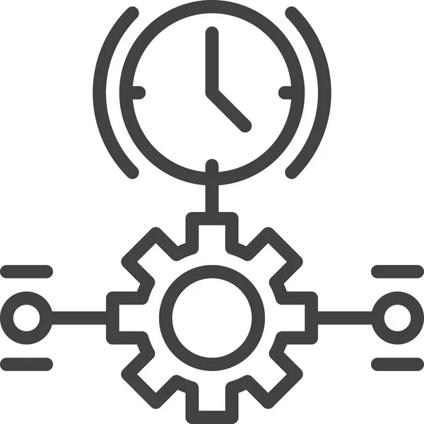 Icône Gestion Vitesse Horloge — Image vectorielle