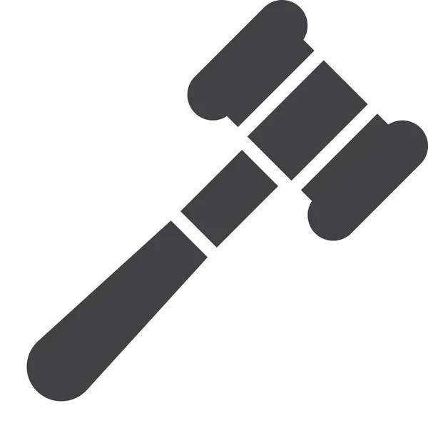 Auction Gavel Hammer Icon — Stock Vector