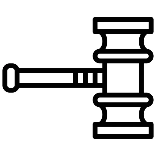 Ikona Sędziego Sądownictwa — Wektor stockowy