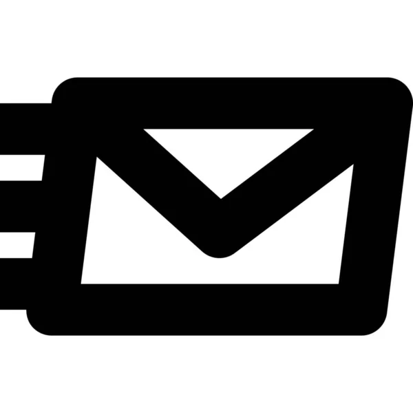 Mail Icon Outline Stil — Stockvektor